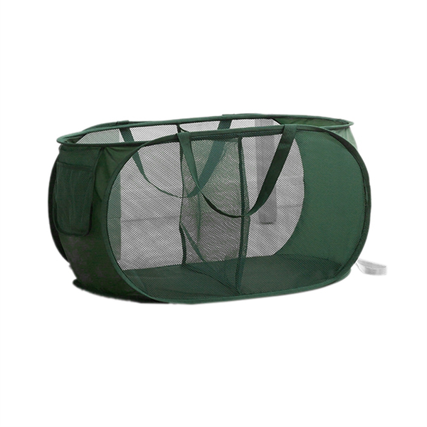 Breathable Mesh Folding Laundry Basket Household A