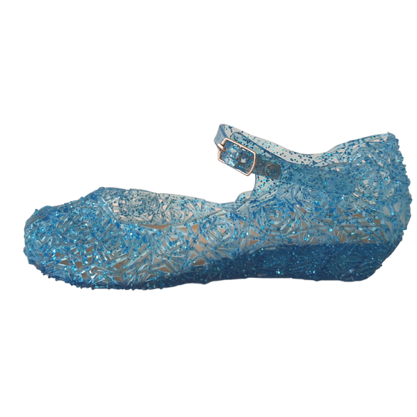Blue Glitter Princess Shoes