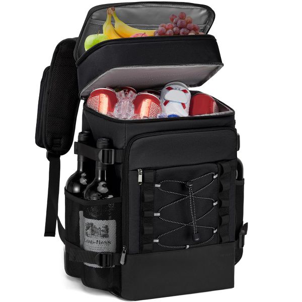 Cooler Backpack Insulated Portable 2 Leak Proof Compartments Coolers Bag