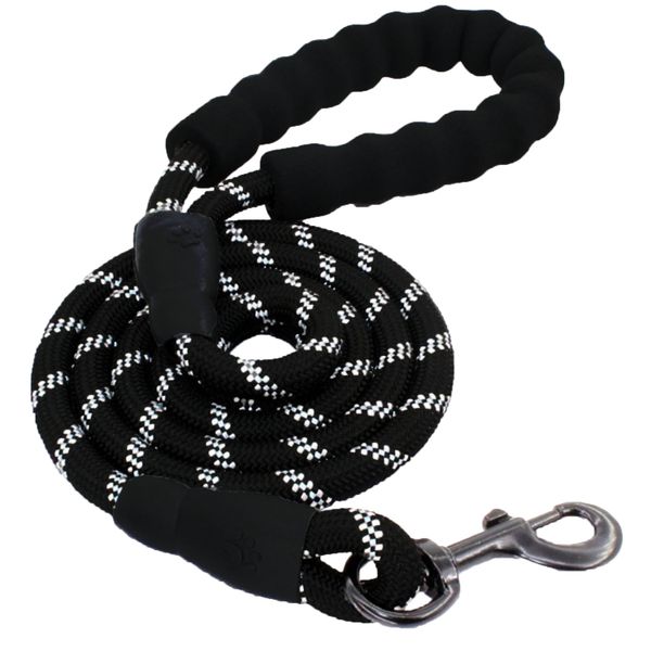 FocusPet Reflective Nylon Dog Traction Braided Rope Dog Leash