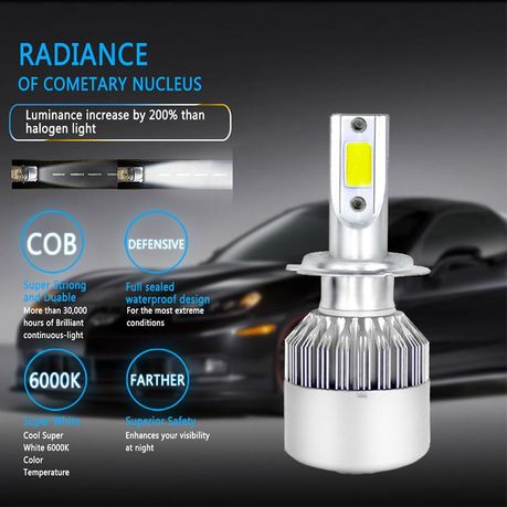 ALLEXTREME C6 H7 LED Headlight Conversion Kit 36W Car Headlight Bulbs  3800LM 6000K Super Bright White Beam Replacement for Halogen,HID Waterproof  LED Headlamp Bulbs Vehical HID Kit Price in India - Buy