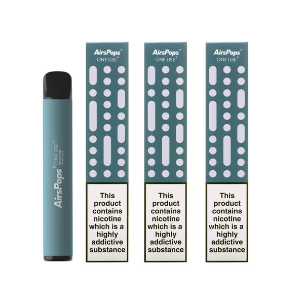 Airscream AirsPops - 3 x Disposable- Neptune Toba - 5% Nic Salts