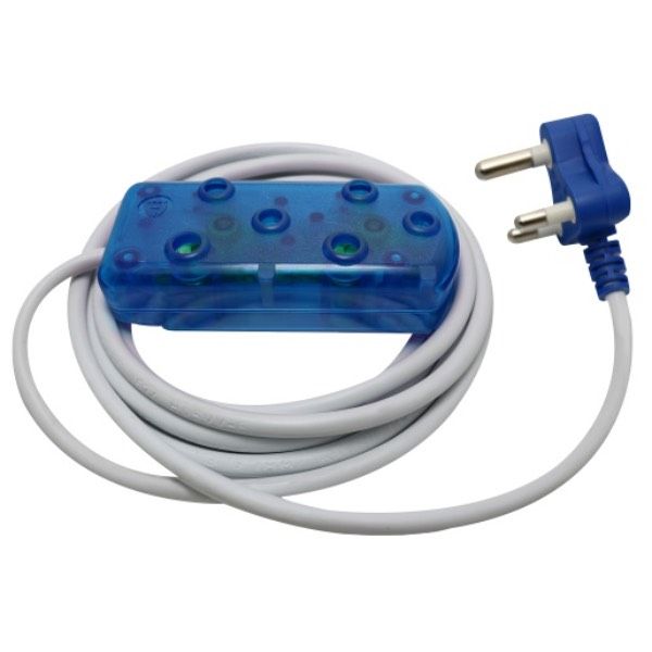 Ellis 3m 10A Extension Cable with Side by Side Coupler