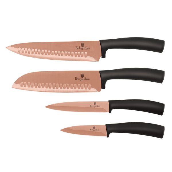 Berlinger Haus Titanium Coating Knife Set - Rose Gold (6 Piece)
