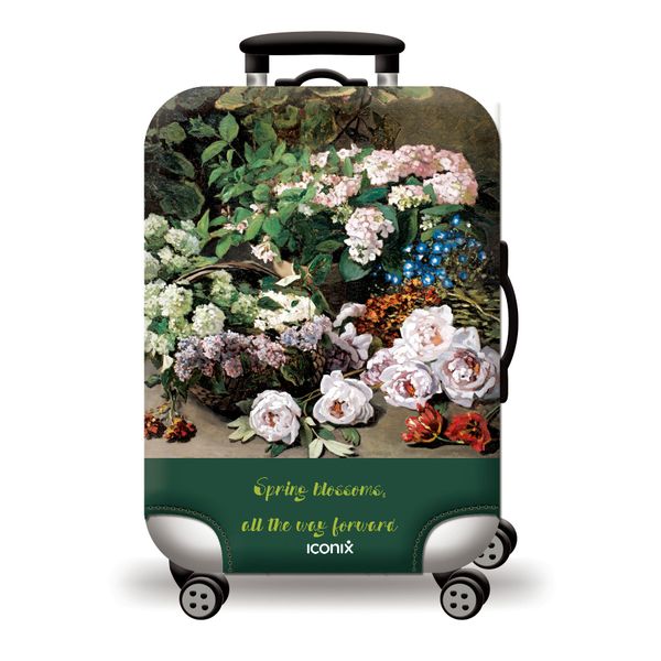 Iconix Printed Luggage Protector Cover - Spring Bloom, All the way