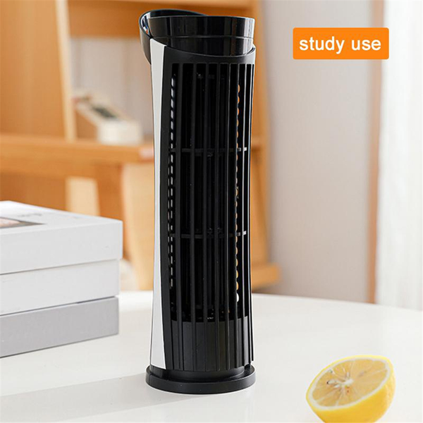 Bedroom Desk Mini Tower Fan Table Cooling Fan Black Compatible with None