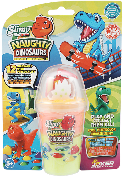 Slimy Naughty Dinosaurs with Metalic Slimy - Blindbox