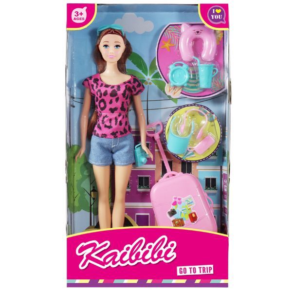 Kaibibi Doll 30cm Go to Trip Play Set including Accessories