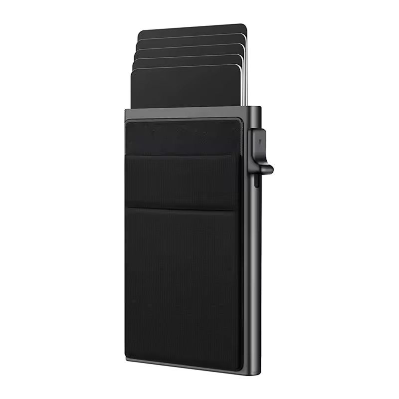 Automatic Pop-Up Credit Card Holder - RFID Blocking Business Card Wallet