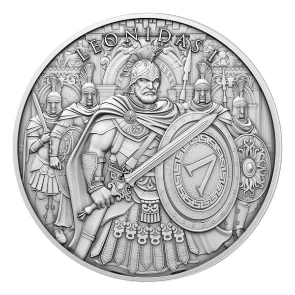 Legendary Warriors Leonidas 1 oz 0.999 Pure Silver Round