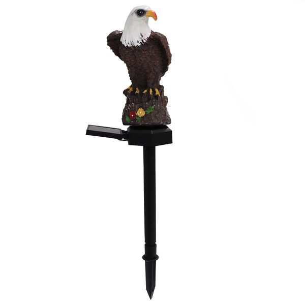 Solar Powered Garden Ornament Lamp - Bald Eagle