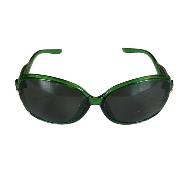 Modern Polarized Fashion Green Plastic Frame Shades Eyewear Sunglasses