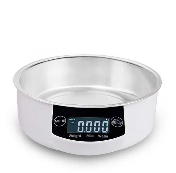 Digital Kitchen Scale With LCD Display And Detachable Stainless Steel Bowl