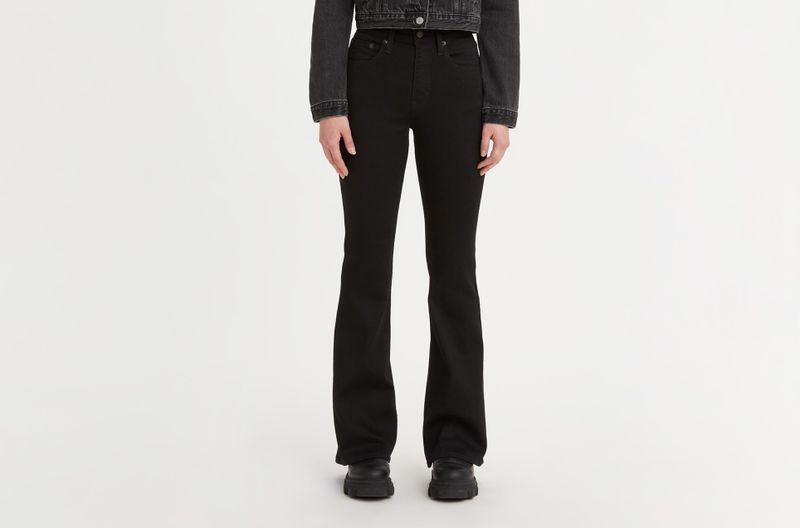 726 High Rise Flare Jeans Black