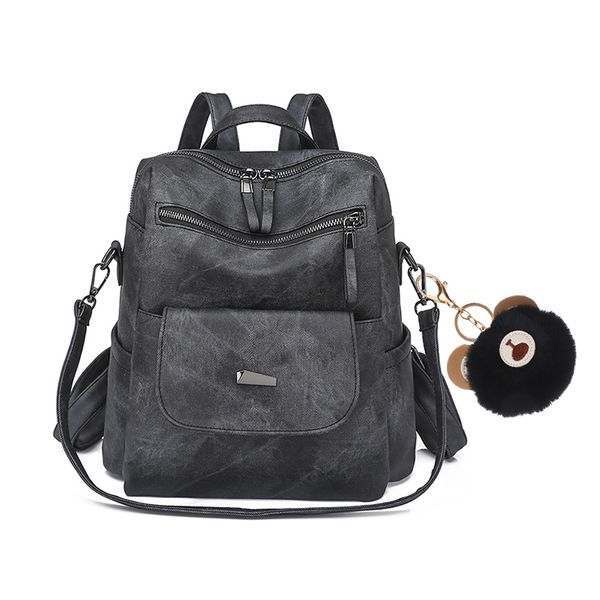 PU Leather Travel Backpack Purse For Women