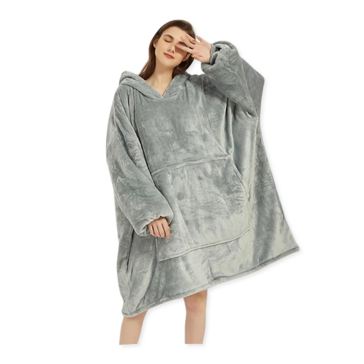 Oversized Sherpa Fleece Blanket Hoodie in MultiColours Buy Online in