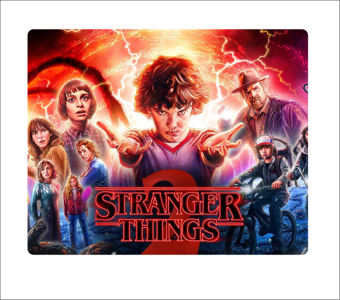 Red Stranger Things 7 Mouse pad
