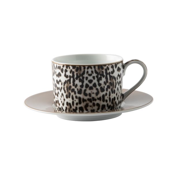 Jenna Clifford Leopard Print Porcelain 4 Pack Tea Cup