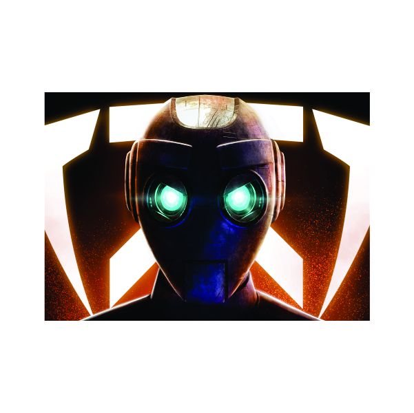 Robot Helmet Red - A1 poster