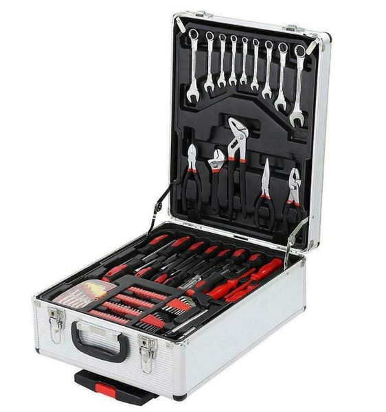 182-Piece Professional Tool Kit - Wheeled Aluminum Case