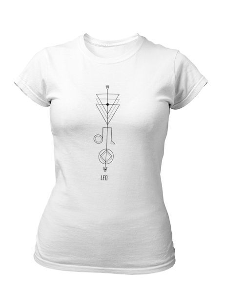 PepperSt Ladies White T-Shirt - Leo