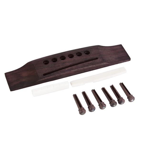 9pcs Guitar Rosewood Pins &amp; Saddle Kit