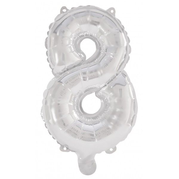 37 Inch Air-Helium Silver Foil Balloon 8
