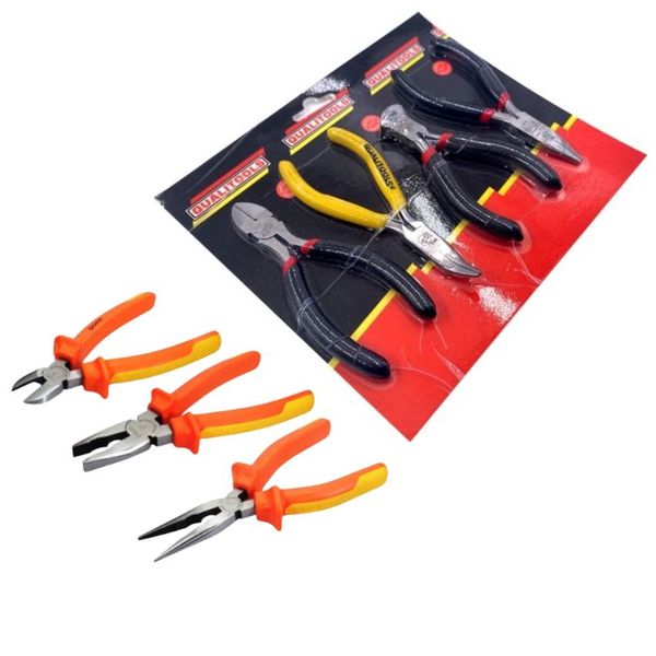 Qualitools -Mechanical Pliers Set - 4 Piece (115mm) &amp; Plier Set - 3 Piece