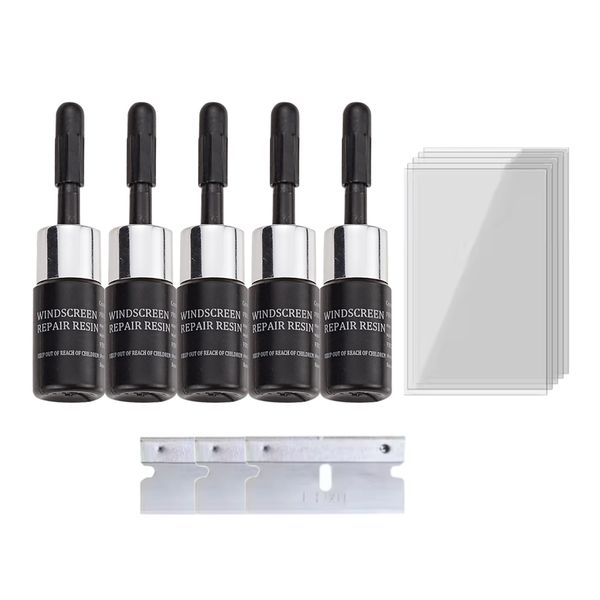 Tool DIY Vehicle Windscreen Crack Repair Resin Kit - 6cm