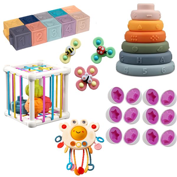 6-in-1 Baby Toy Montessori Toy Set Education Puzzle Children's Toy