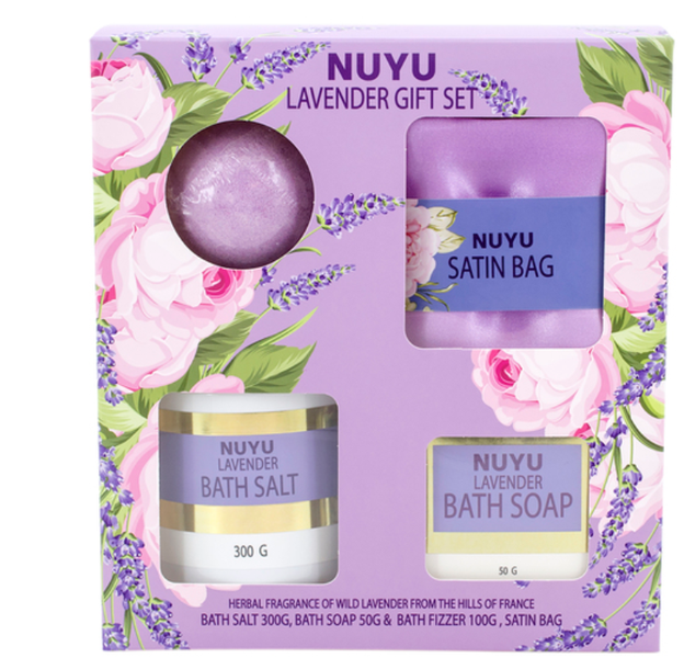 Nuyu - Ladies Lavender Bath Gift Set