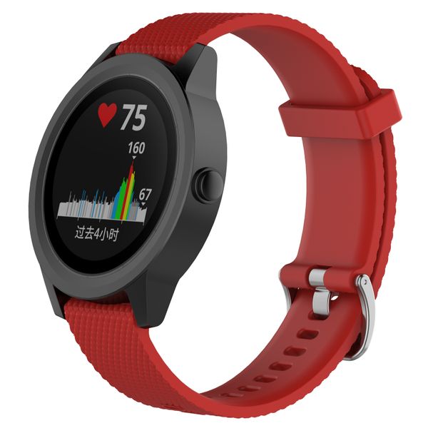 TinoTech Garmin Vivoactive 3 Silicone Replacement Strap - Black