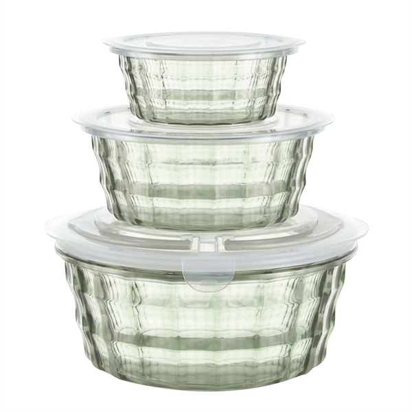 Plastic Fruit Box Fruit Containers with Tureen Bowl Container Green
