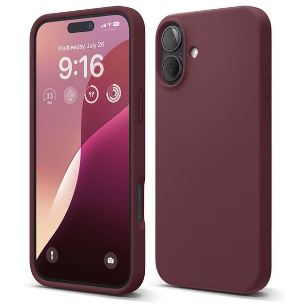 Cell N Tech Soft Liquid Silicone Case Compatible with iPhone 16 Plus