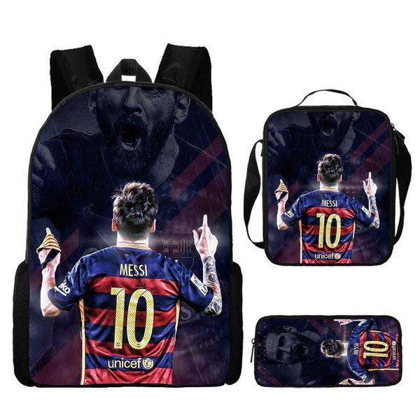 Backpack, Lunch Box &amp; Pencil Case Messi image