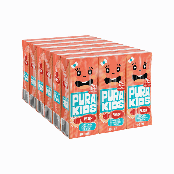 Pura Kids - Peach (4 x 6-pack)