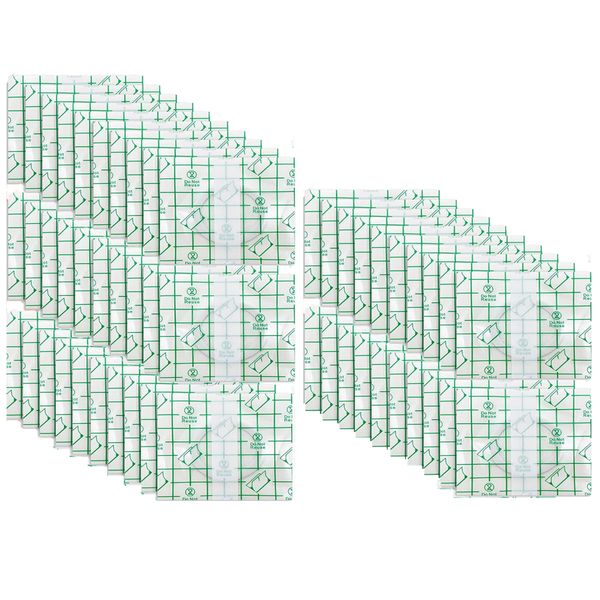 50 Disposable Castor Oil Patches, PU Film, Ultra Sticky, Water-Resistant