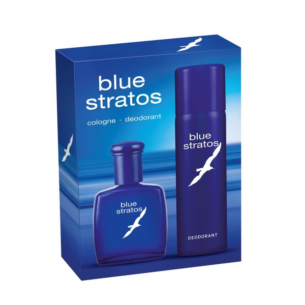 Blue Stratos Cologne Spray 75ml &amp; Deodorant Spray 125ml