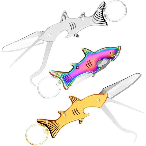 Dolphin Portable Stainless Steel Multi-purpose Flossing Tool 3-Piece