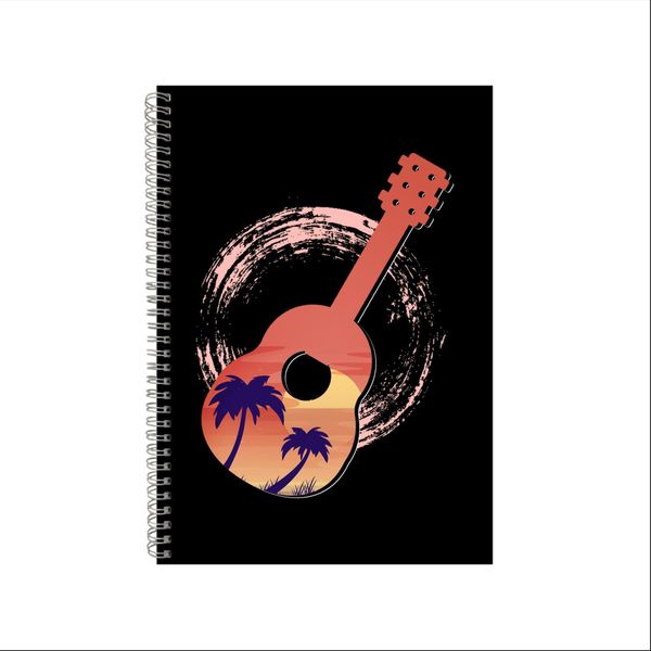 Beach Guitar Notebook Summer Gift Idea Writing Book A4 Notepad Pad 22