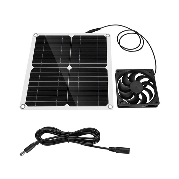 Solar Panel Powered Fan 11 Inch for Poultry House RV Roof with 1 Fan