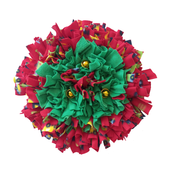 Handmade Festive Pet Snuffle Mat - Limited Edition Red