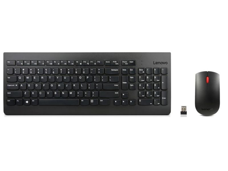 Lenovo Essential Wireless Keyboard And Mouse Set - Black