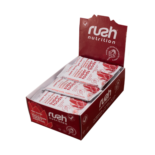 Pomegranate &amp; Rooibos - Rush Super Berry Bars (Box of 20)
