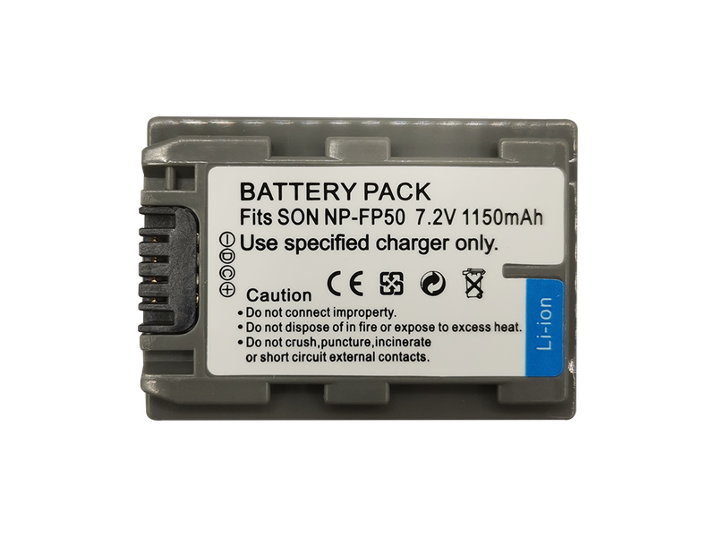1150mAh Lithium-ion Battery for Sony NP-FP50 / NP-FP30 / NP-FP51
