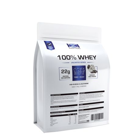 100% Whey Protein 1kg - Cookies & Cream