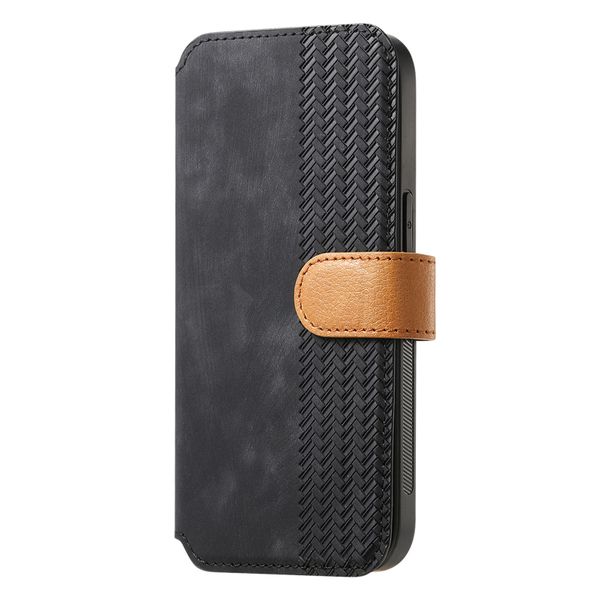 Leather Card Phone Case Wrist Strap Wallet Compatible with iPhone 16