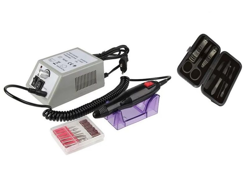 Nail Manicure and Pedicure and Nail Grooming Set - Grey