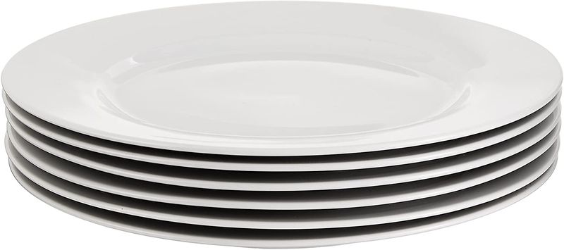 SAER Dinnerware 6- Piece 27cm White Dinner Plate Set