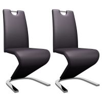 Set of 2 Luxury and Modern Z shaped Dining Chair